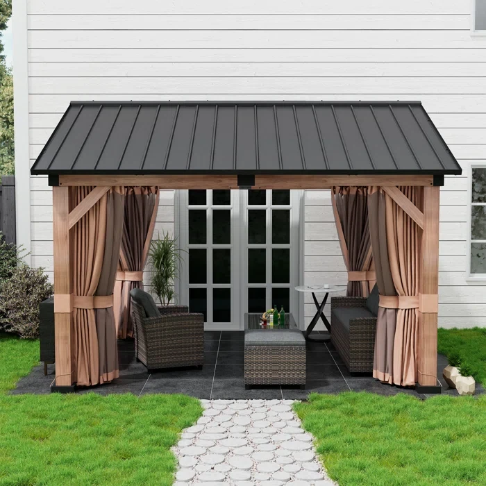 13 Ft. W x 11 Ft. D Aluminum Patio Gazebo