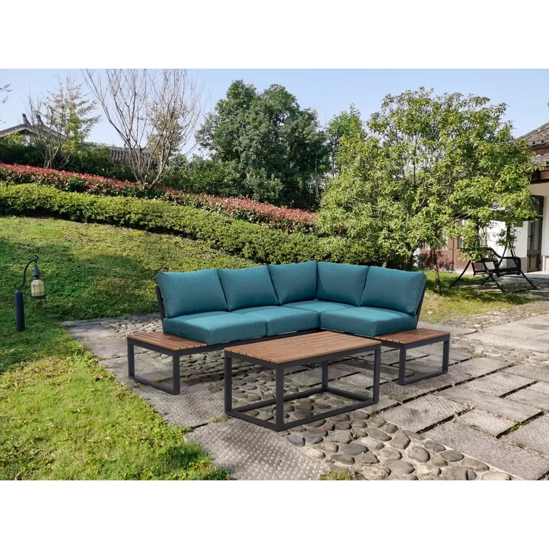 Camberwell 4 - Person Outdoor Seating Group with Cushions