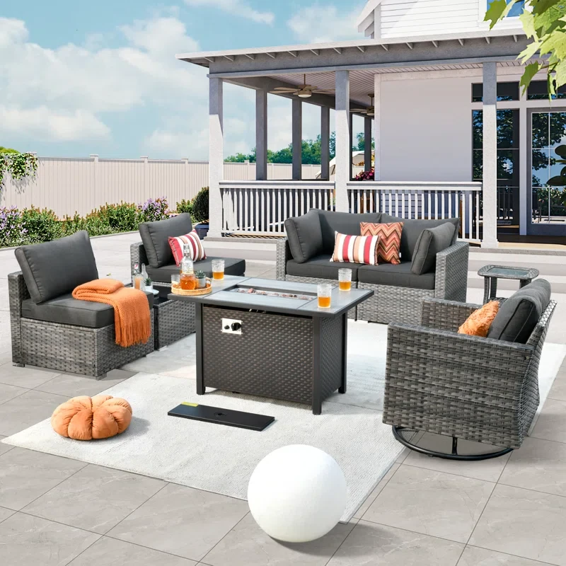 Aliva 5 - Person Outdoor Seating Group with Cushions