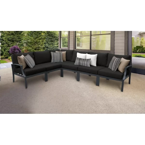 Analyssia 5 - Person Outdoor Seating Group with Cushions