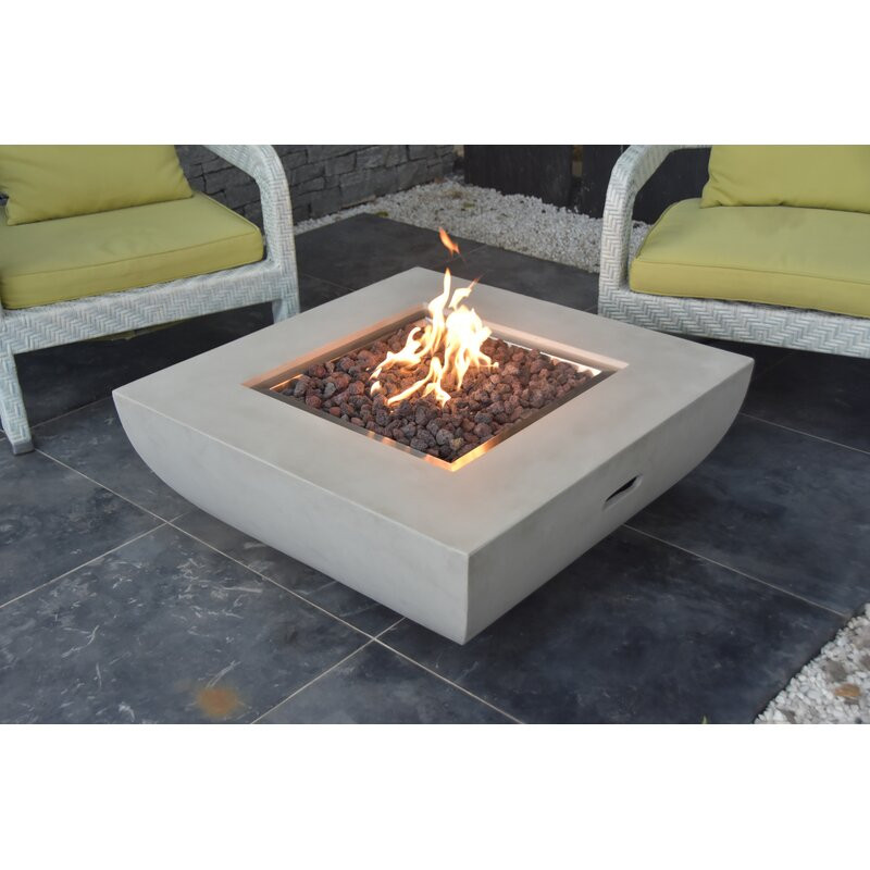 Aurora Concrete Fire Pit Table