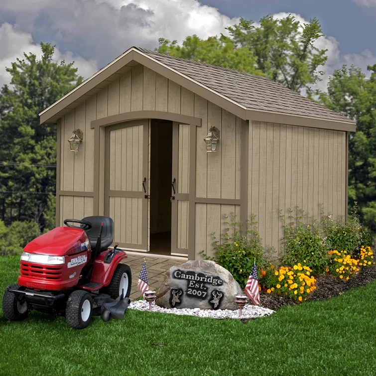 Cambridge 10 ft. W x 16 ft. D Solid Wood Storage Shed