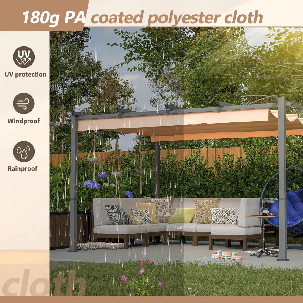 10' x 13' Aluminum Patio Pergola