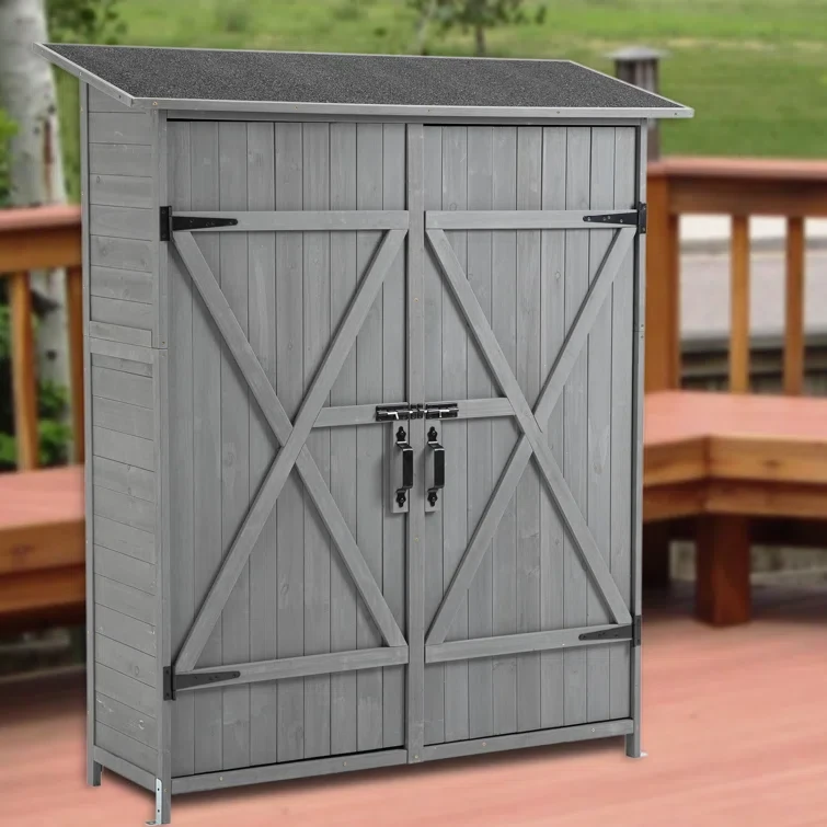 5 ft. W x 1 ft. 5 in. D Solid Wood Lean-to Storage Shed