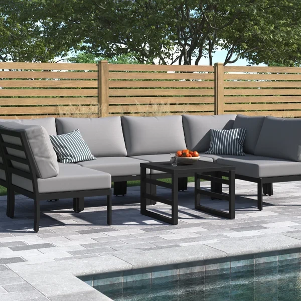 Analyssia 4 - Person Outdoor Seating Group with Cushions