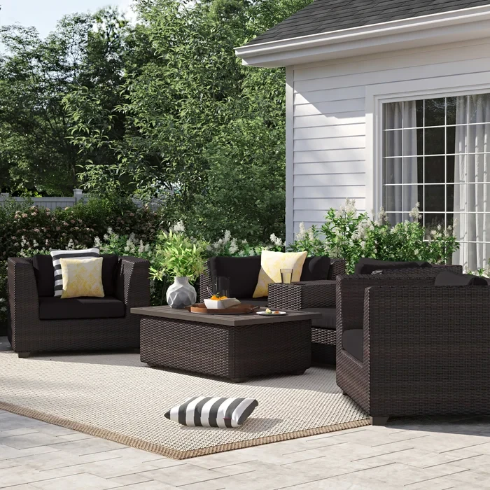 Anastase 4 - Person Outdoor Seating Group with Cushions