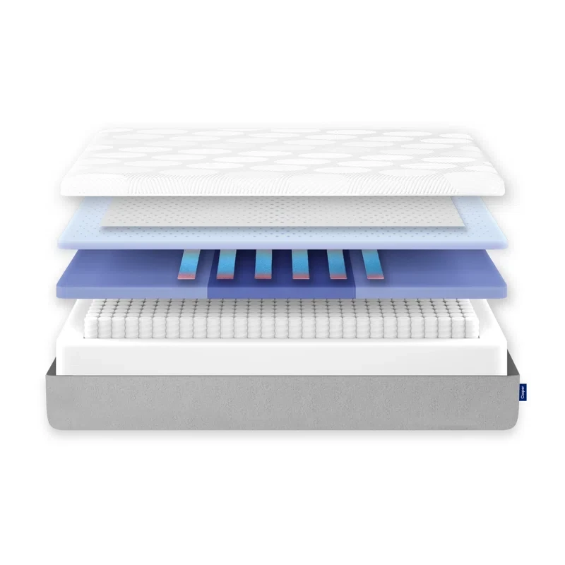 Casper Sleep Snow Hybrid 12" Medium Memory Foam California King Size  Mattress with Cooling Technology