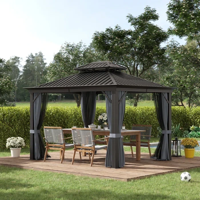 12" Ft. x 10" Ft. Metal Patio Gazebo