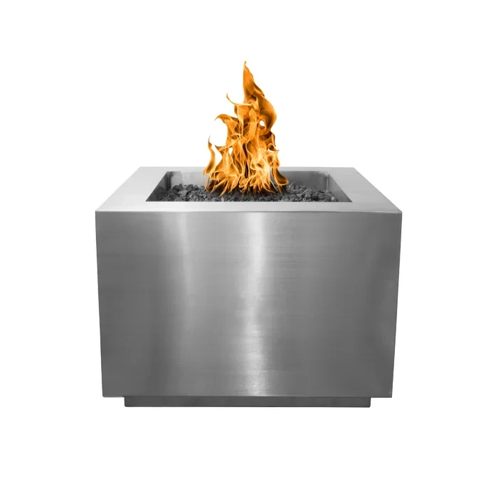 24" H x 36" W x 36" D Forma Stainless Steel Fire Pit