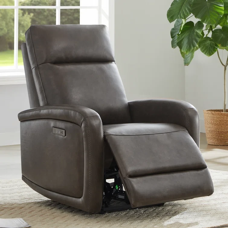 Browdy Faux Leather Power Reclining Home Theater Seating (Set of 2)