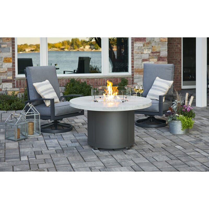 Beacon Steel/Concrete Propane/Natural Gas Fire Pit Table