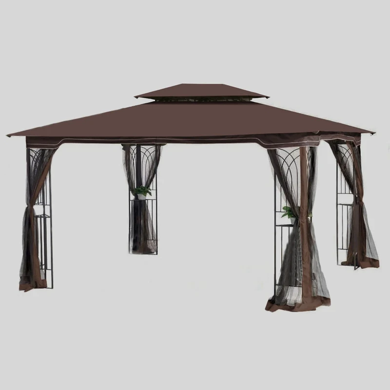 13 Ft. W x 10 Ft. D Steel Patio Gazebo