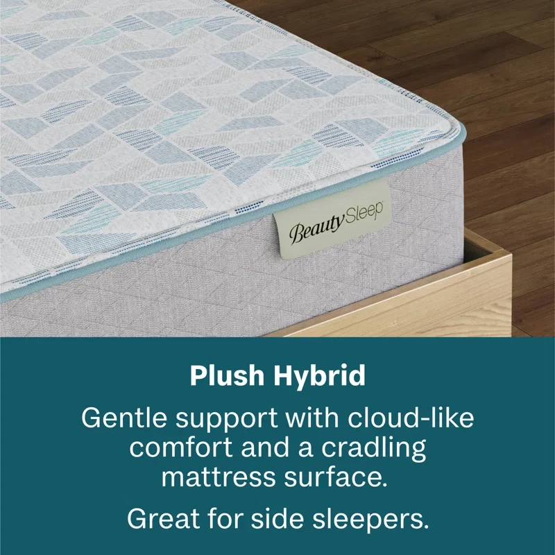 Slumberscape Plush Hybrid Smooth Top 12.5"  Extra-long Twin Size Mattress