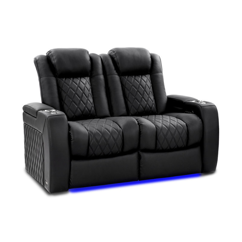 Leather Home Theater Seating with Cup Holder