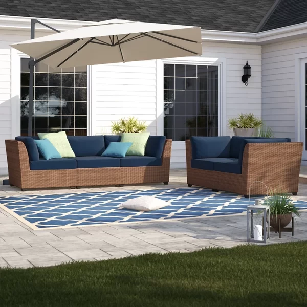 Ambroselli 5 - Person Outdoor Seating Group with Cushions