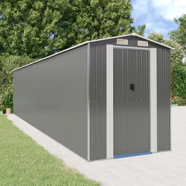 6 ft. 3.6 in W x 11 ft. 8.6 in. D Metal Storage Shed