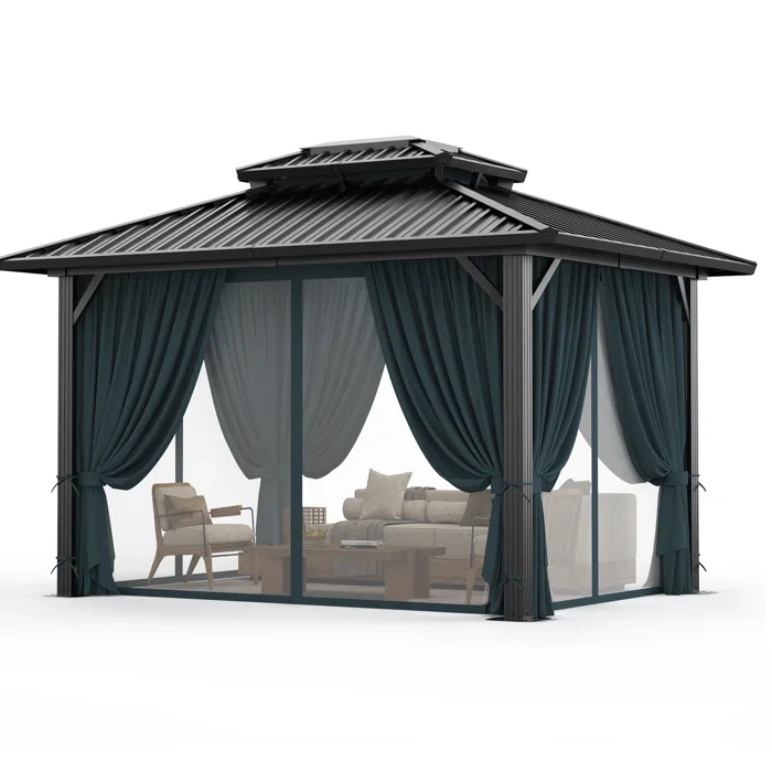 12 Ft. W x 10 Ft. D Aluminum Patio Gazebo