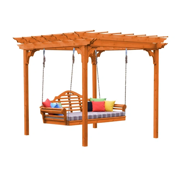 8 ft. W x 6 ft. D Solid Wood Pergola