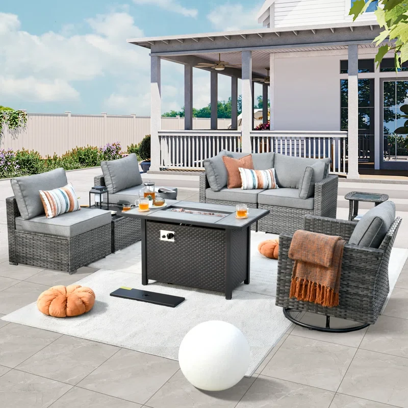 Aliva 5 - Person Outdoor Seating Group with Cushions