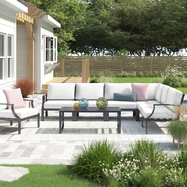 Analyssia 6 - Person Outdoor Seating Group with Cushions