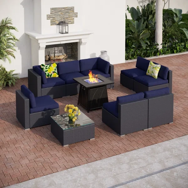 Alyah 8 - Person Outdoor Seating Group with Cushions