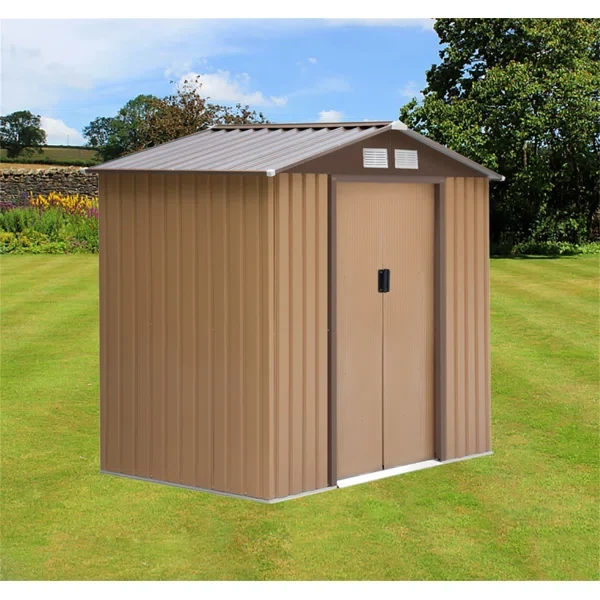 73" H x 84" W x 51" D Outdoor Steel Storage Shed