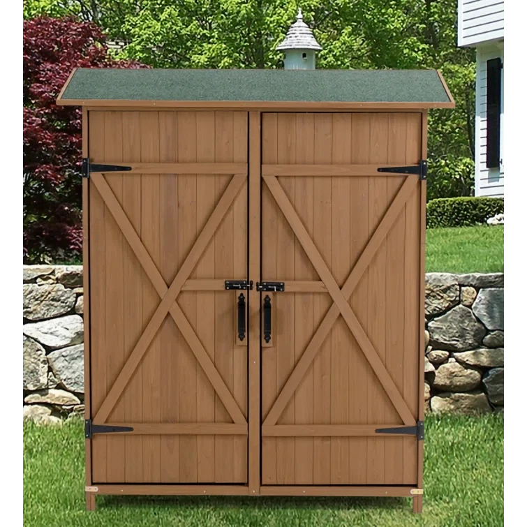 5 ft. W x 2 ft. D Solid Wood Lean-To Tool Shed