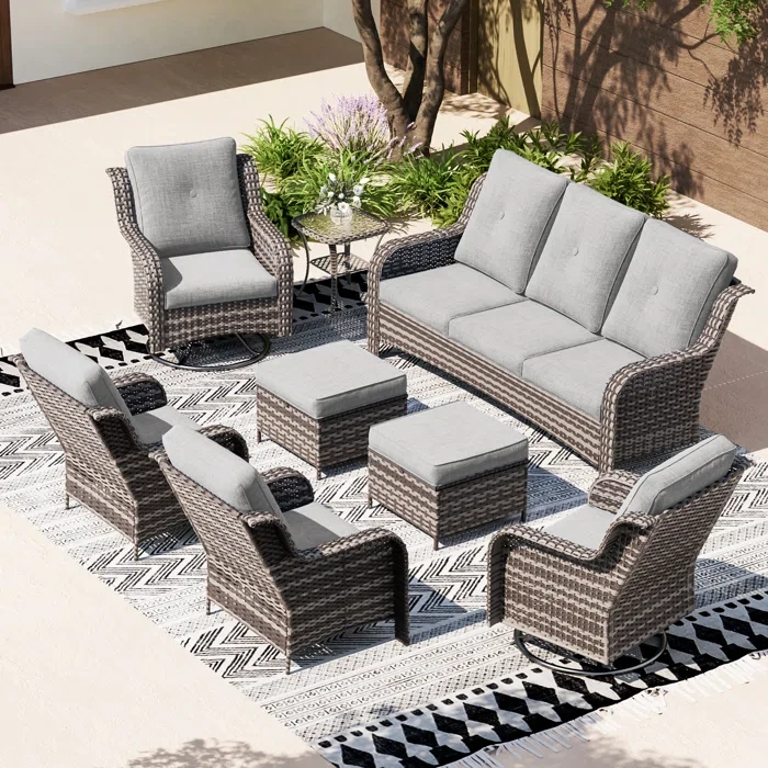 Ashantis 7 - Person Outdoor Seating Group with Cushions