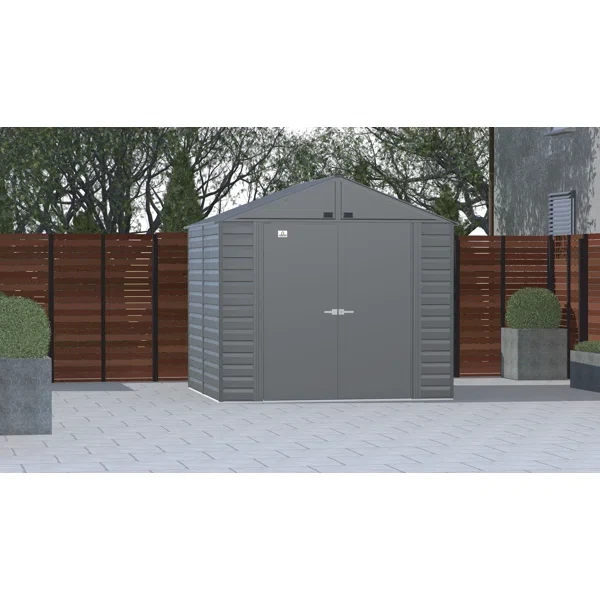 8 ft. W x 6 ft. D Metal Storage Shed