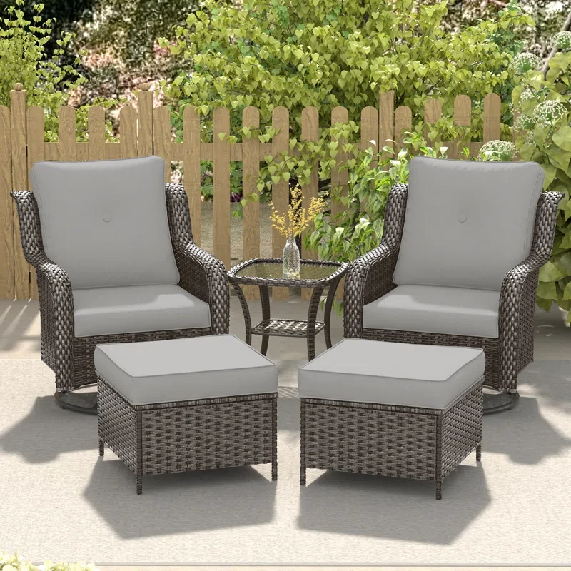 Ashantie 2 - Person Outdoor Seating Group with Cushions