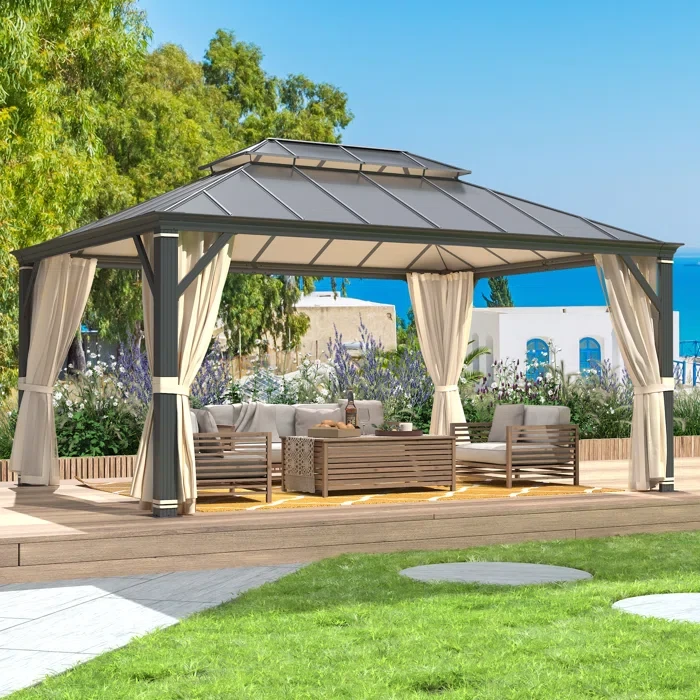 12 Ft. W x 16 Ft. D Aluminum Patio Gazebo