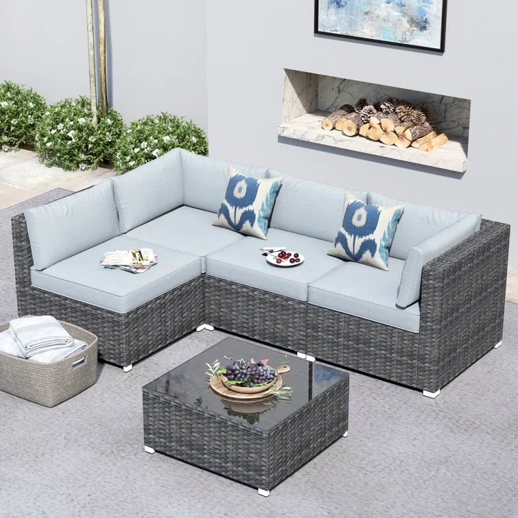 4 - Person Outdoor Seating Group with Cushions