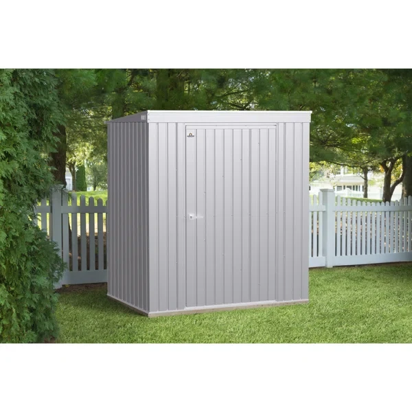 6 ft. W x 4 ft. D Galvanized Steel Portable Storage Shed