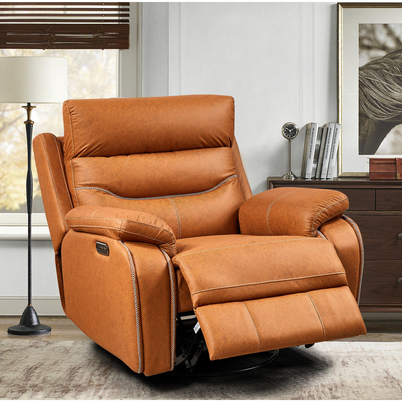 Jataun Upholstered Power Reclining Home Theater Seat