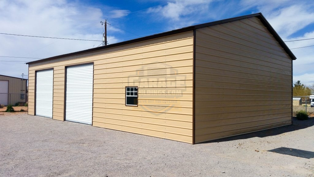 Metal Garages  30'x51' Vertical Roof Garage