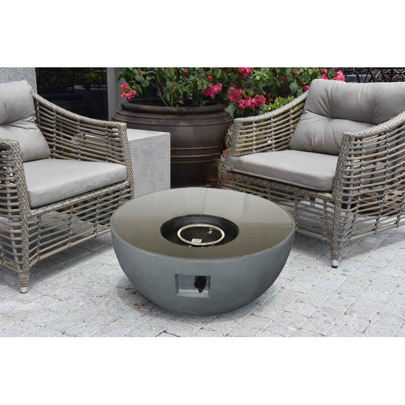 Porcelain Propane Fire Pit Table