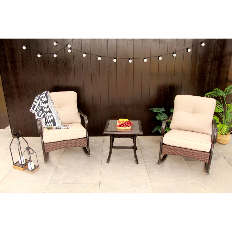 Amairany 2 - Person Outdoor Seating Group with Cushions