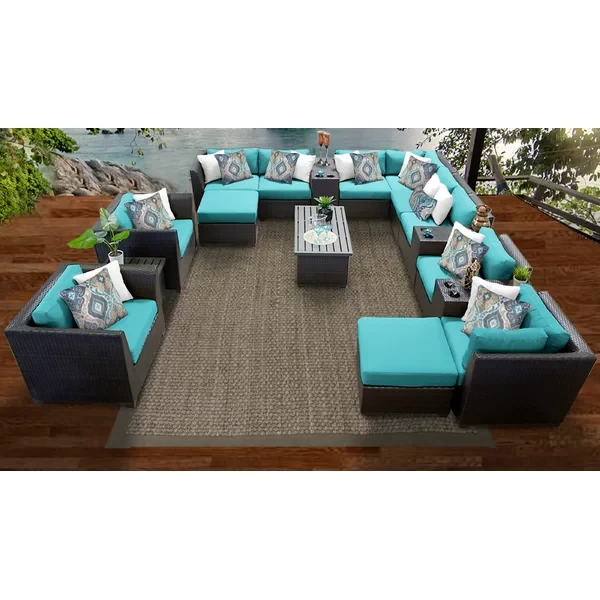 Anastase 11 - Person Outdoor Seating Group with Cushions