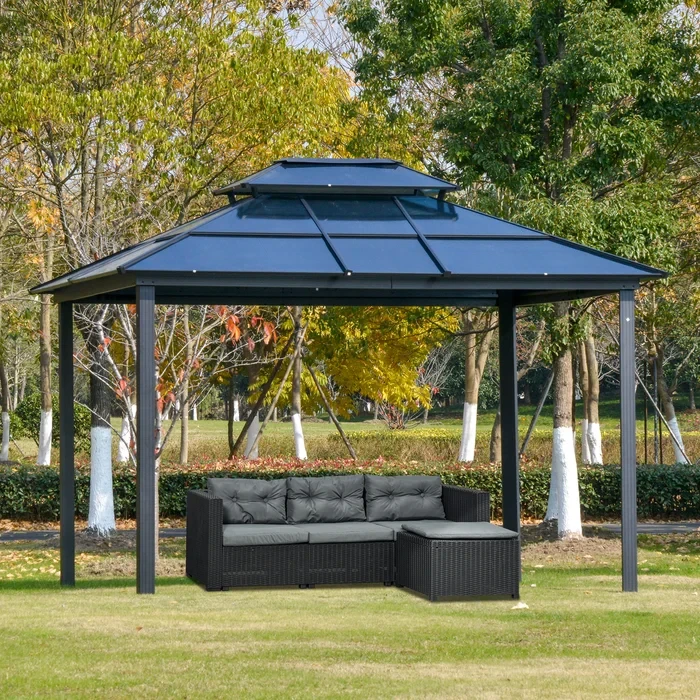 12 Ft. W x 10 FT. D Aluminum Patio Gazebo