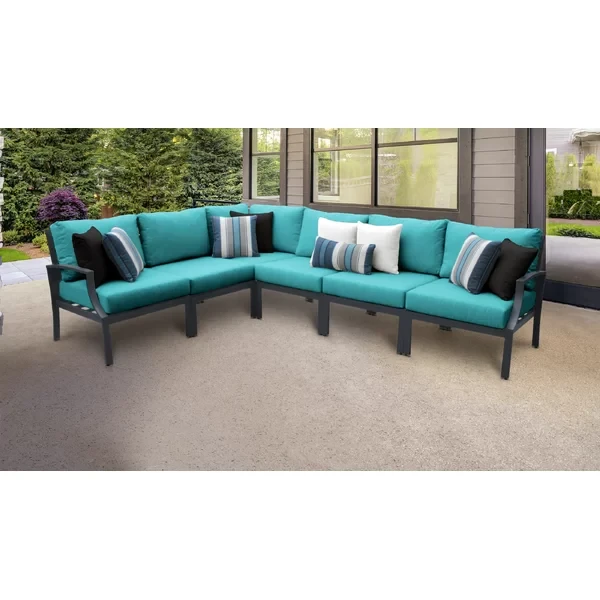 Analyssia 5 - Person Outdoor Seating Group with Cushions