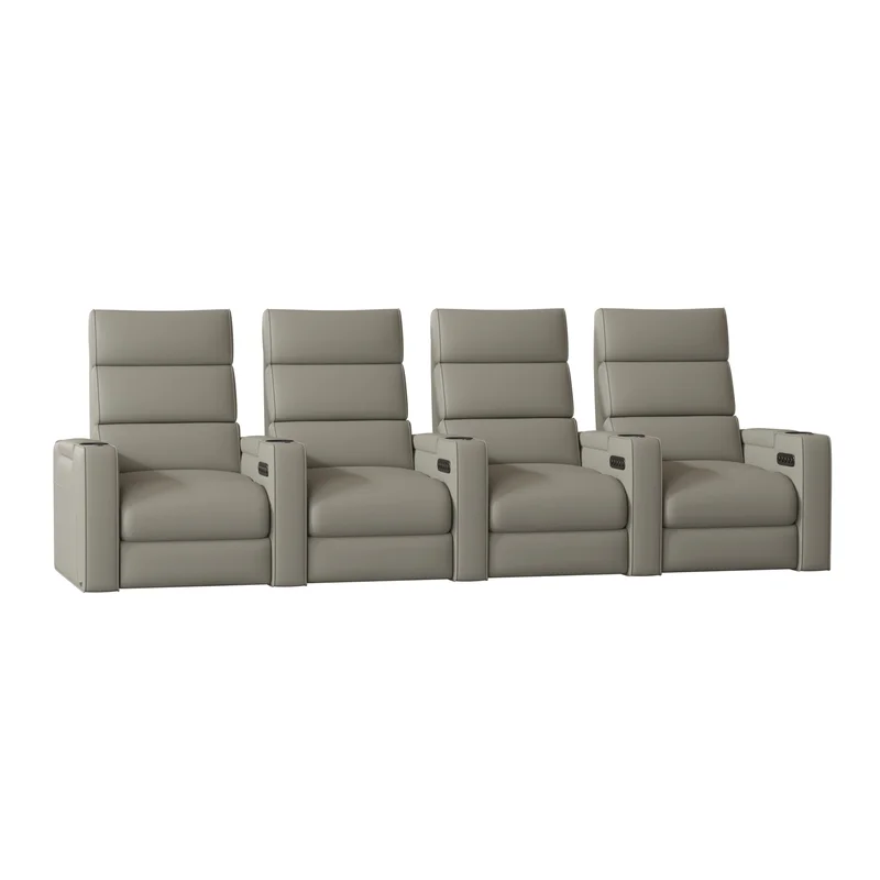 Dream HR Series Upholstered Power Reclining Home Theater Seating with Cup Holder