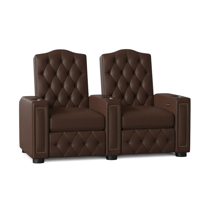 Regal HR Series Upholstered Power Reclining Home Theater Seating with Cup Holder