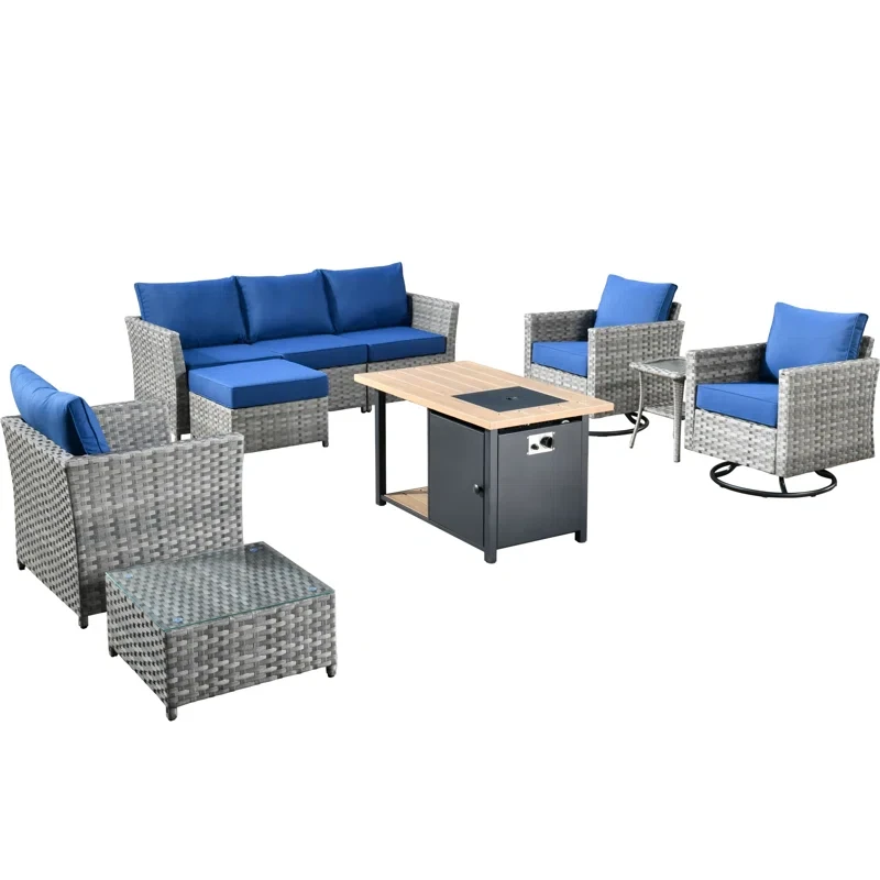 Kincey 6 - Person Outdoor Seating Group with Cushions