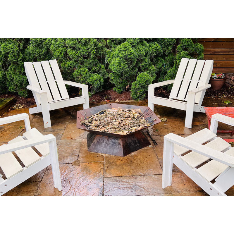 Hexagon 14" Outdoor Mini Fireplace