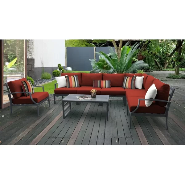 Analyssia 6 - Person Outdoor Seating Group with Cushions