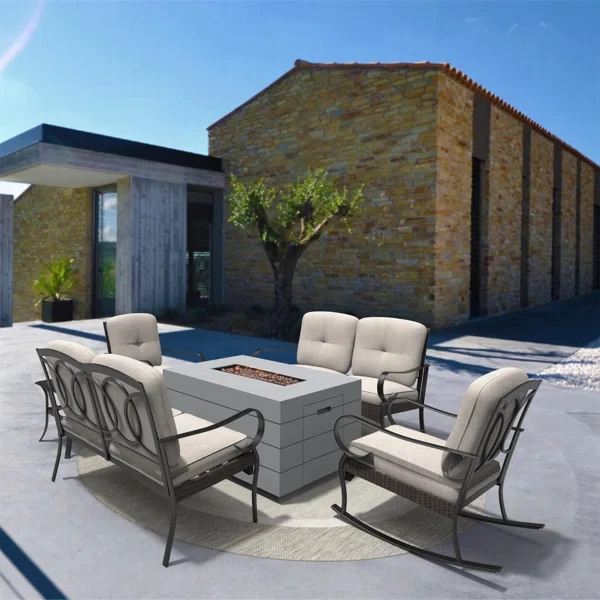 Amairany 6 - Person Outdoor Seating Group with Cushions