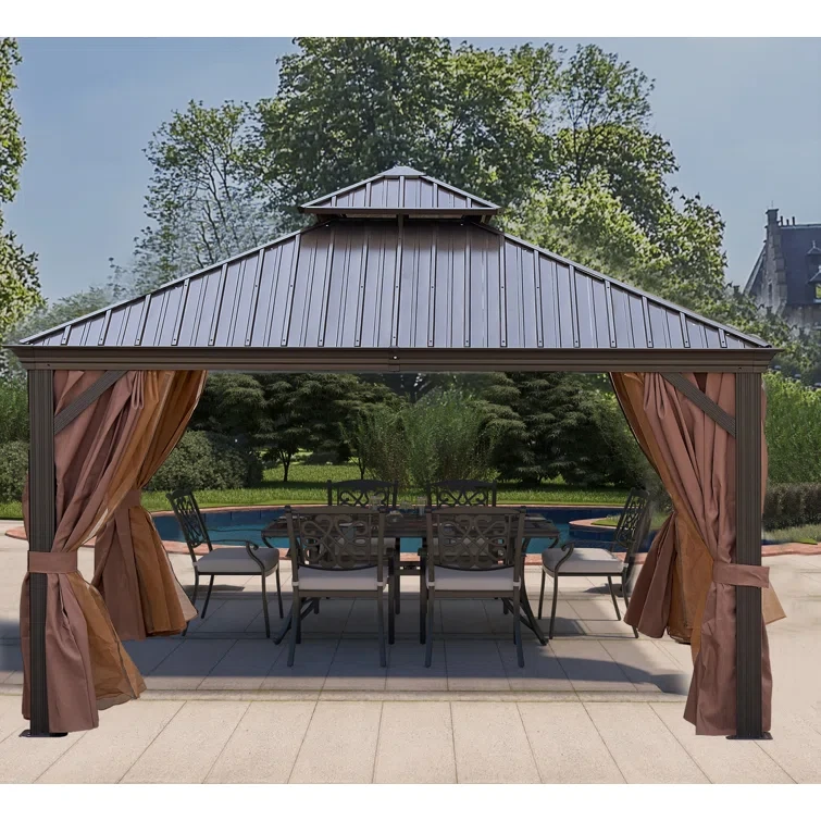 12 Ft. W x 12 Ft. D Aluminum Patio Gazebo