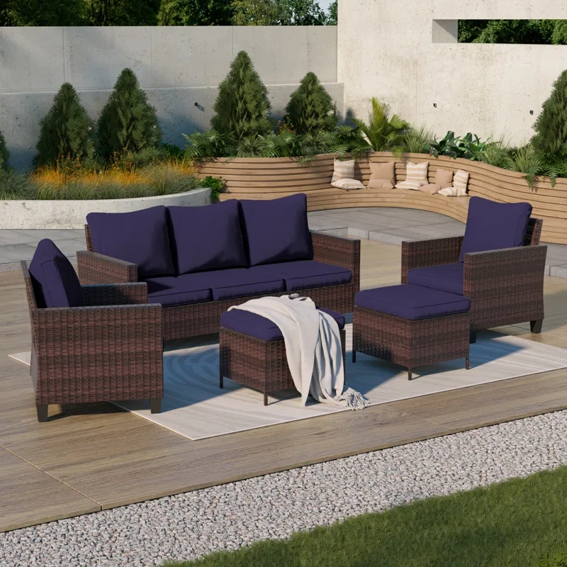 Kinsela 5 - Person Outdoor Seating Group with Cushions