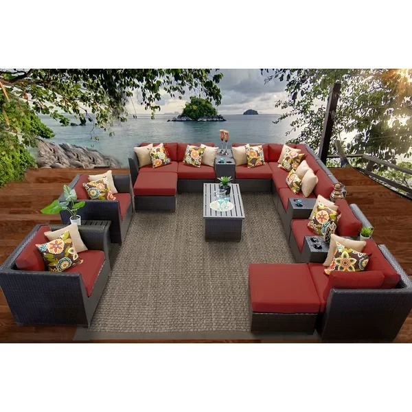 Anastase 11 - Person Outdoor Seating Group with Cushions