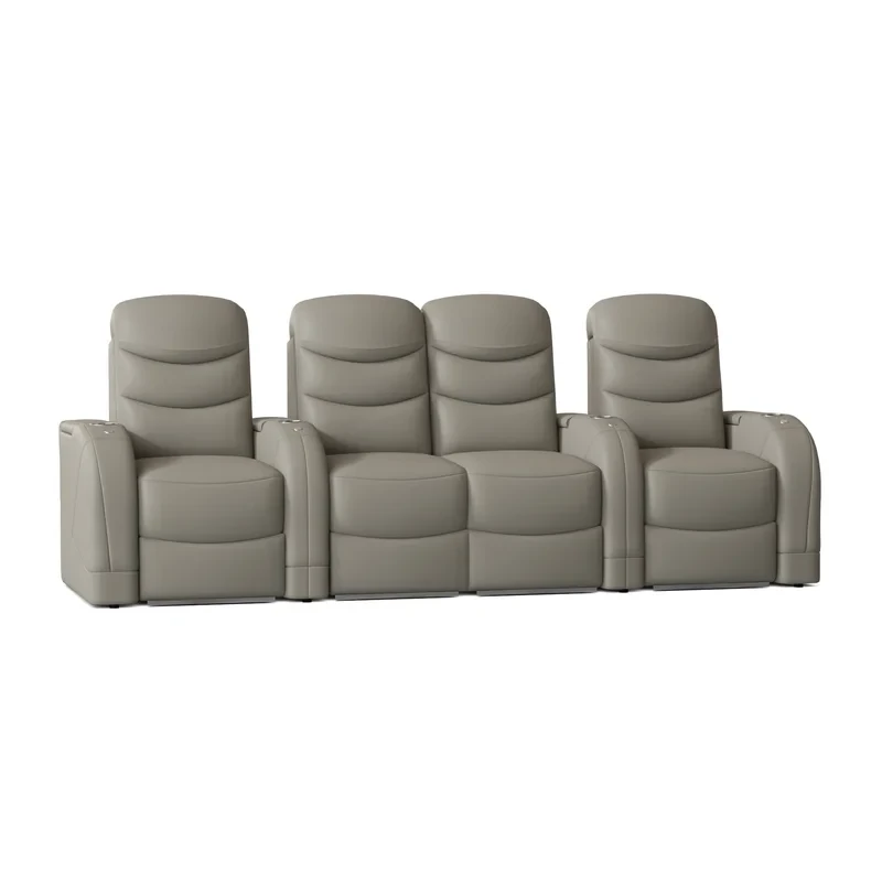 Stealth HR Series Upholstered Power Reclining Home Theater Seating with Cup Holder